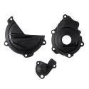 KIT POLISPORT PROTECTOR TAPA EMBRAGUE + ENCENDIDO + BOMBA KTM SX-F/XC-F 250/350 (23-24) HUSQVARNA FC/FX 250/350 (23-24) Negro