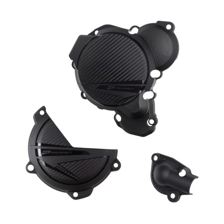 KIT POLISPORT PROTECTOR TAPA EMBRAGUE + ENCENDIDO + BOMBA AGUA KTM EXC/XC-W 250/300 (24) Negro