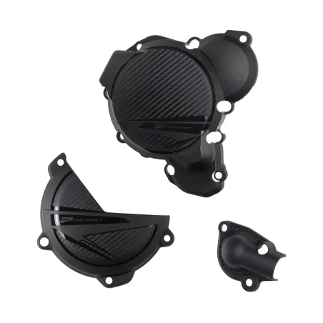 KIT POLISPORT PROTECTOR TAPA EMBRAGUE + ENCENDIDO + BOMBA AGUA KTM EXC/XC-W 250/300 (24) Negro