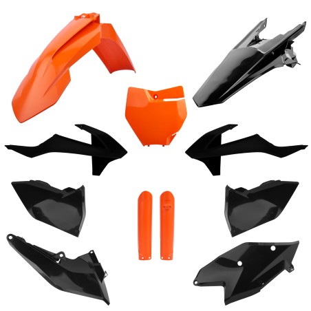 KIT POLISPORT MX FULL KTM SX/SX-F/XC/XC-F (16-18) Naranja KTM16/Negro