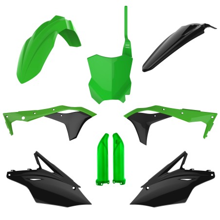 KIT POLISPORT MX FULL KAWASAKI KX250F (17-20) Verde05/Negro