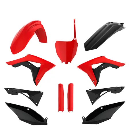 KIT POLISPORT MX FULL HONDA CRF250R (18-21) CRF450R (17-20) Rojo CR04/Negro