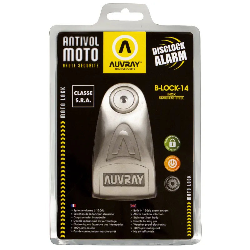 Alarme de disco anti-roubo Auvray B-lock 14 INOX SRA