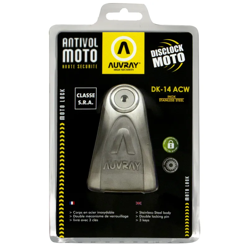 Bloqueio de disco Auvray DK-14 INOX SRA