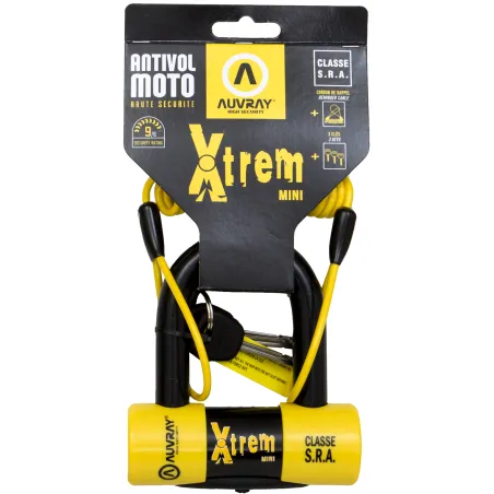 AUVRAY DISC LOCK XTREM MINI CLASSE SRA + REMINDER CABLE