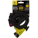 AUVRAY SPIRAL CITY D. 8 IN 150 CM - with holder MAT BLACK