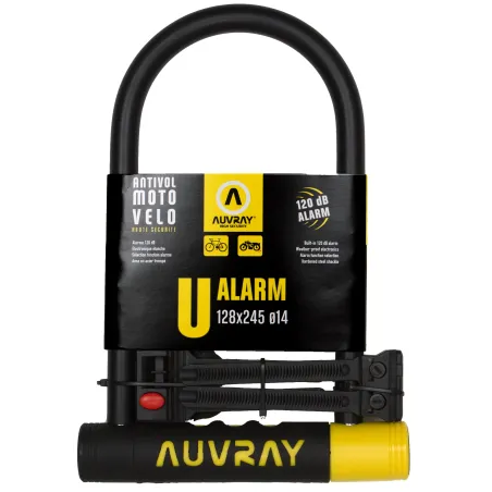 AUVRAY ALARM U LOCK 128 X 245 D. 14 WITH BRACKET