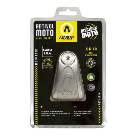 AUVRAY ANTI-THEFT DISC DK-10 INOX SRA
