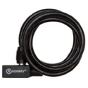 ALUGUER DE BICICLETA ANTI-ROUBO ESPIRAL AUVRAY D. 10 EM 150 CM COM CABO DE SILICONE SEM SUPORTE