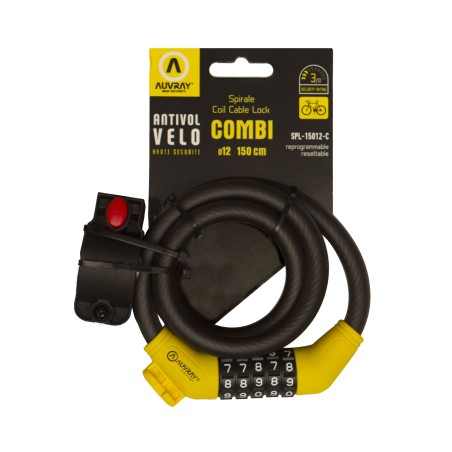 AUVRAY SPIRAL ANTI-THEFT D.12 150 CM with support