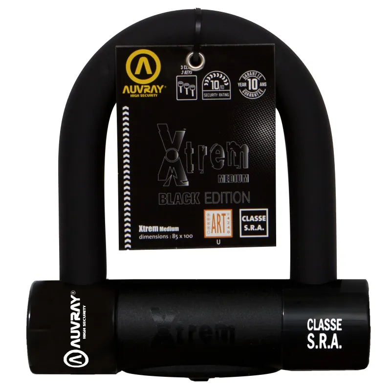 ANTI-ROUBO AUVRAY SRA U XTREM MEDIUM 85x100 Preto