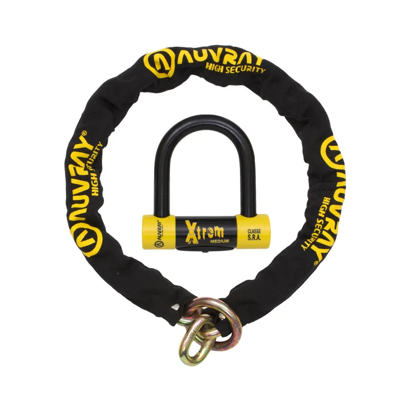 AUVRAY CHAIN WITH ANTI-THEFT DISC MEDIUM LOOP D.13.5. 100 SRA