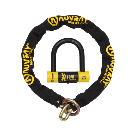 AUVRAY CHAIN WITH ANTI-THEFT DISC MEDIUM LOOP D.13.5. 100 SRA