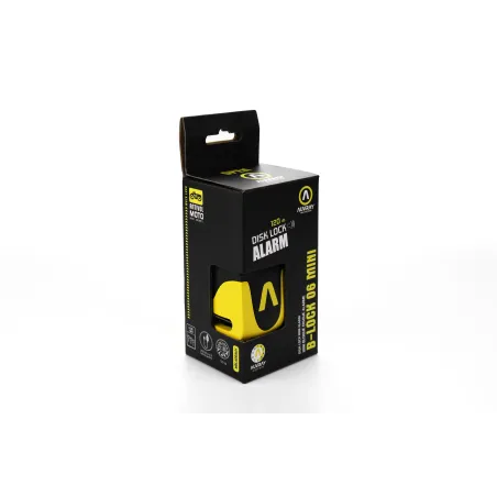 AUVRAY MINI ALARM DISC LOCK  B-LOCK-06 YELLOW/BLACK