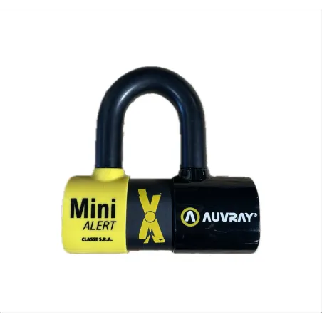AUVRAY ALARM DISC LOCK XTREM MINI CLASSE SRA + REMINDER CABLE