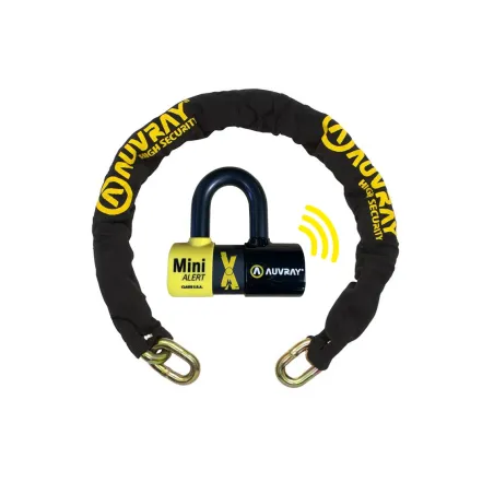 CADENA AUVRAY CON ANTIRROBO DISCO XTREM ALARMA 100 SRA