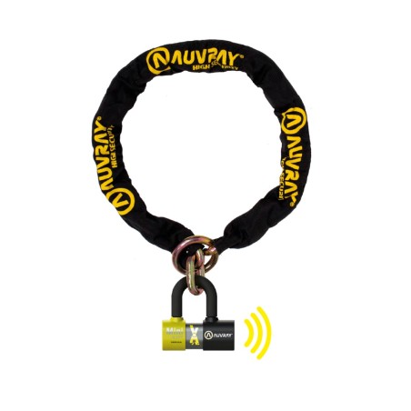 CADENA LASSO AUVRAY CON ANTIRROBO DISCO XTREM ALARMA 120 SRA