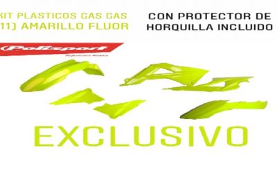 KIT PLÁSTICOS GAS GAS EC 250 2011 AMARILLO FLUOR